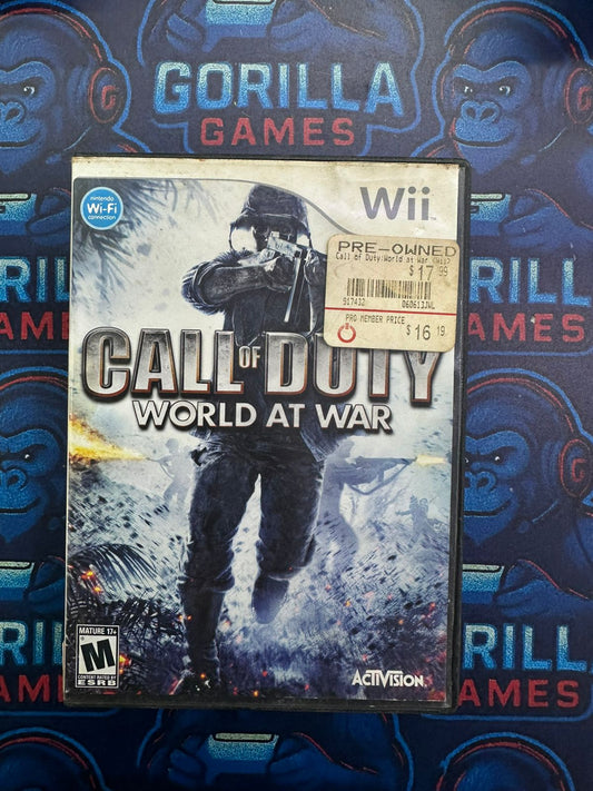 CALL OF DUTY WORLD AT WAR - JUEGO WII