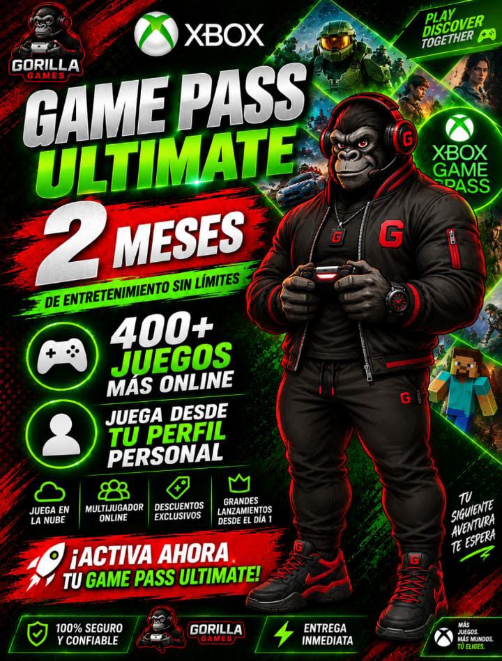GG Xbox Games Pass 2 meses Últimate