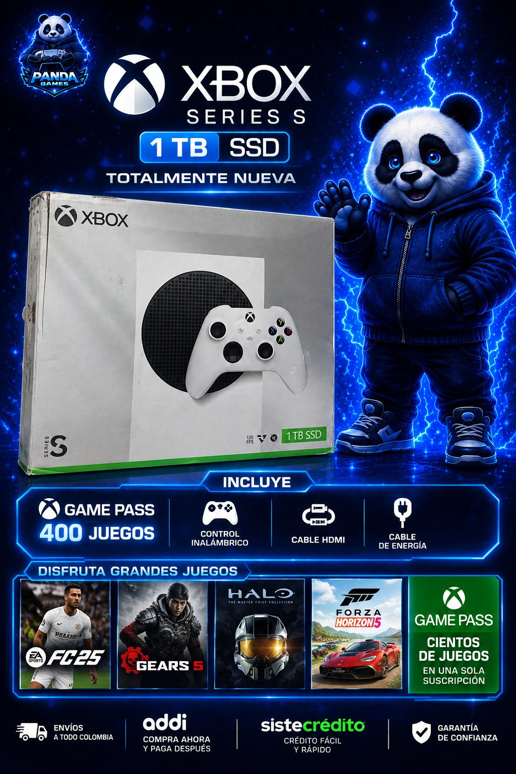 Xbox series S 1 tera Nueva con 2 meses de game pass