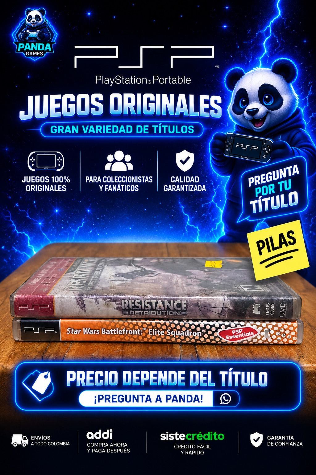 Juegos originales Play Station Portable