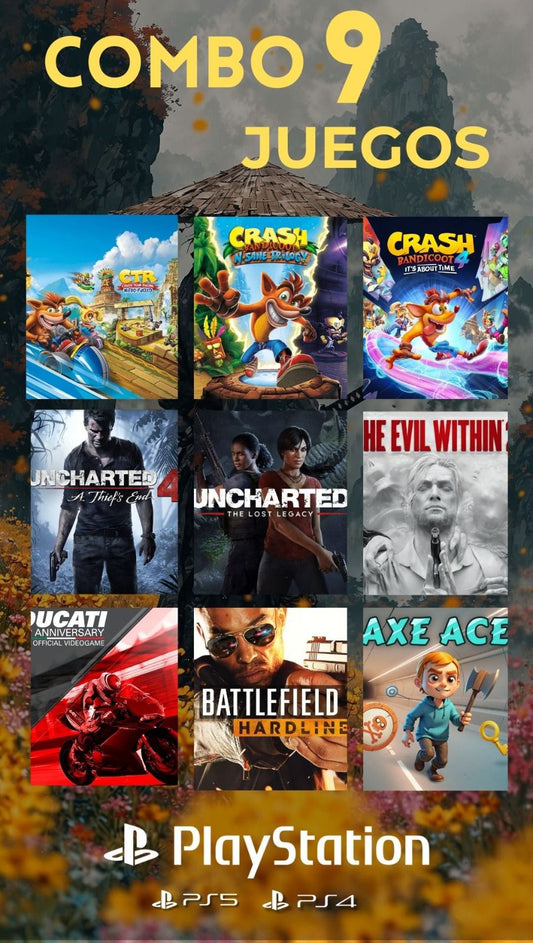 Combo 21 x 9 juegos digitales para PS4/PS5