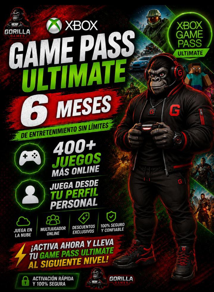 GG Xbox Game Pass 6 meses Últimate