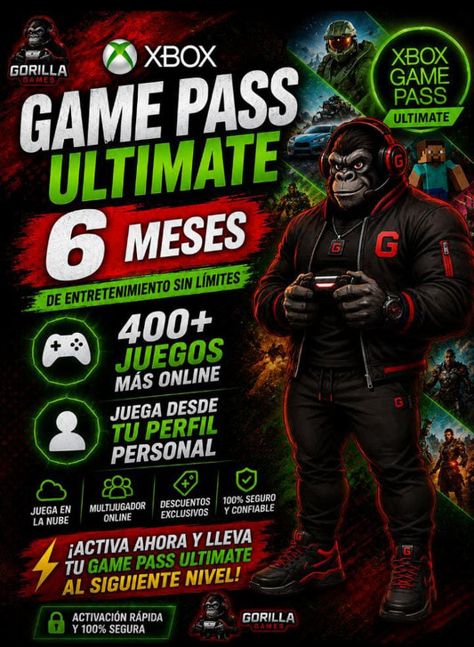 GG Xbox Game Pass 6 meses Últimate
