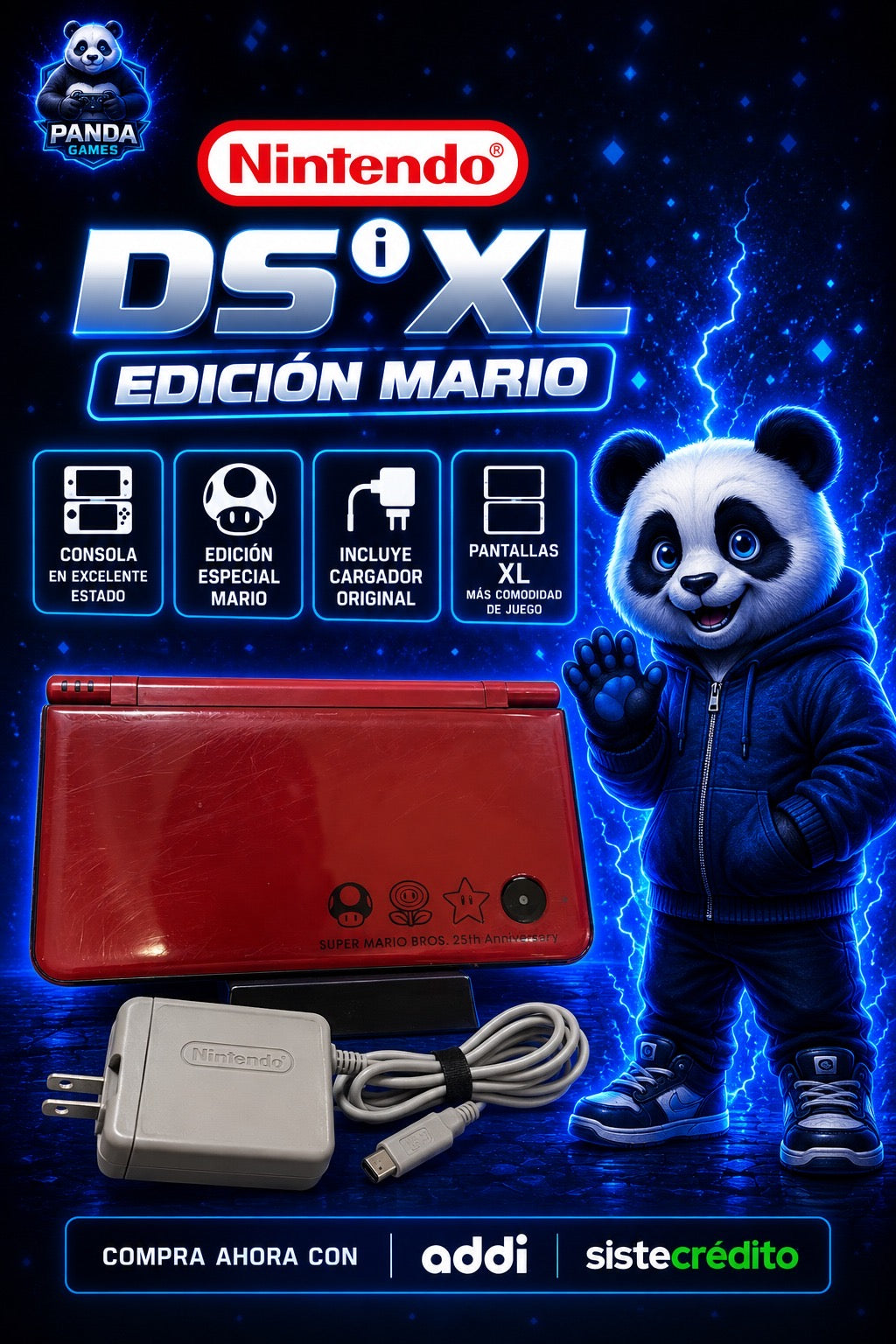 NINTENDO DSi XL - EDICION MARIO