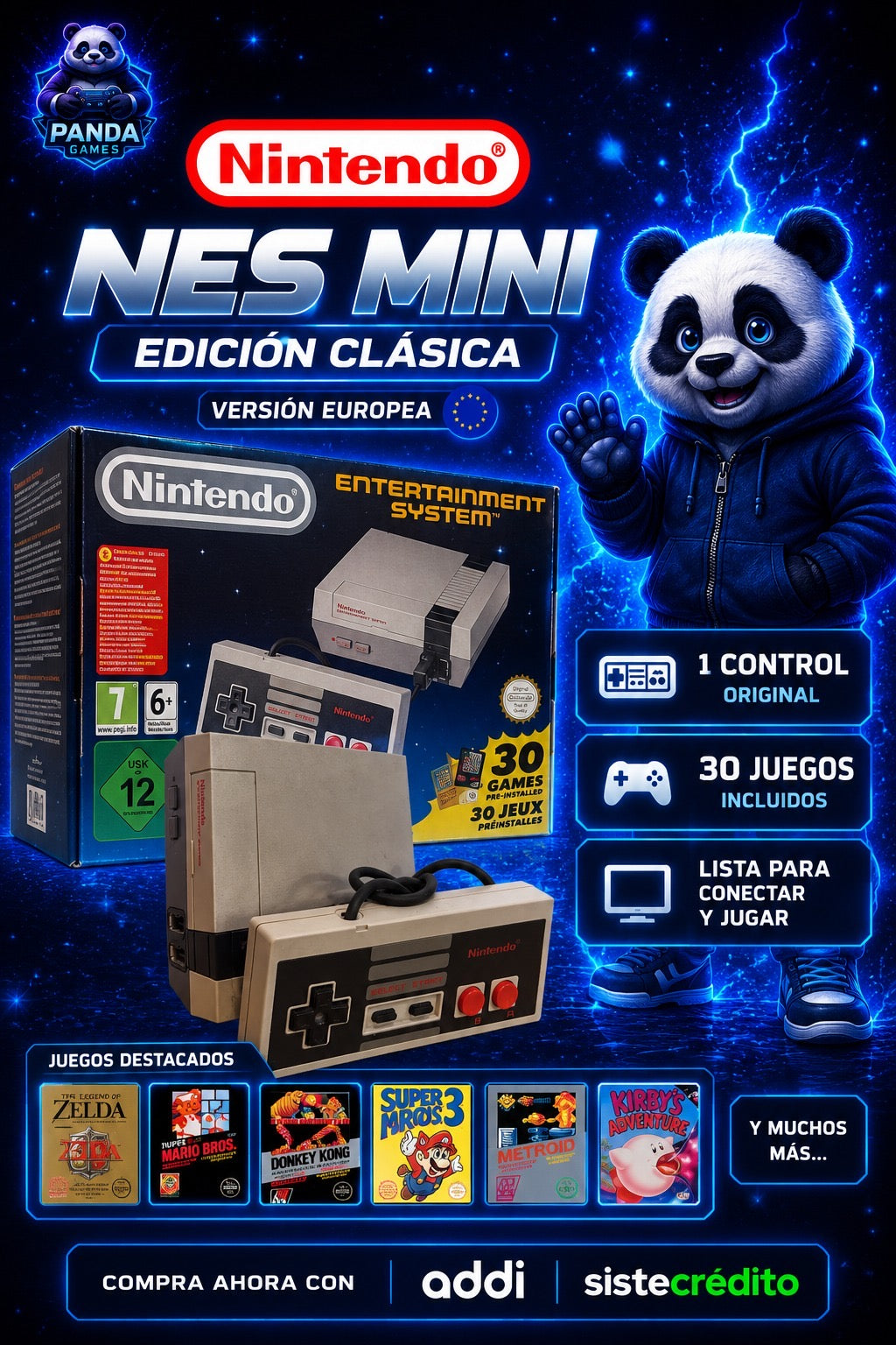 NINTENDO NES MINI EDICION CLASICA (30 juegos incluidos)