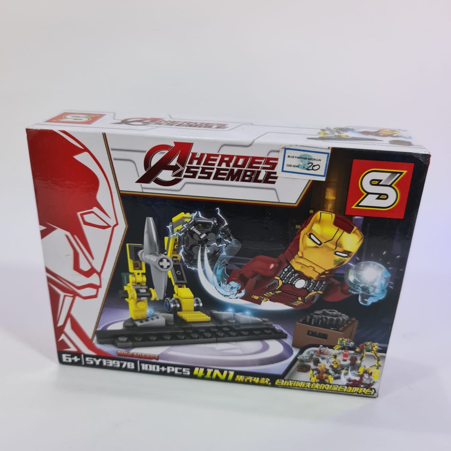 lego heroes iron man x4