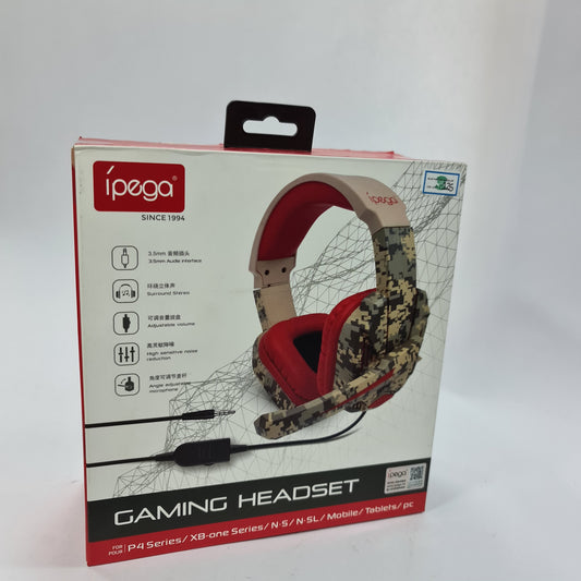 Headset- Ipega camufladas