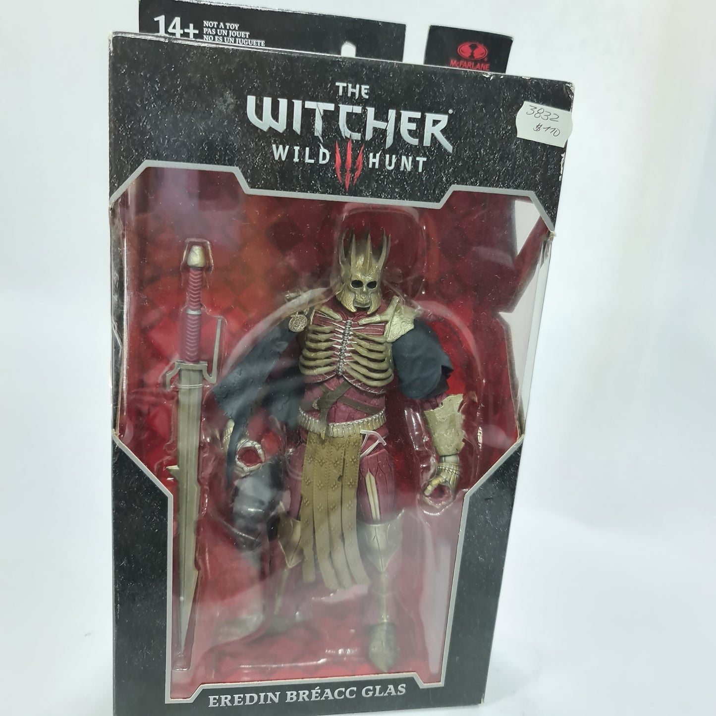 the witcher mcfarlane con caja vacia eredin breacc