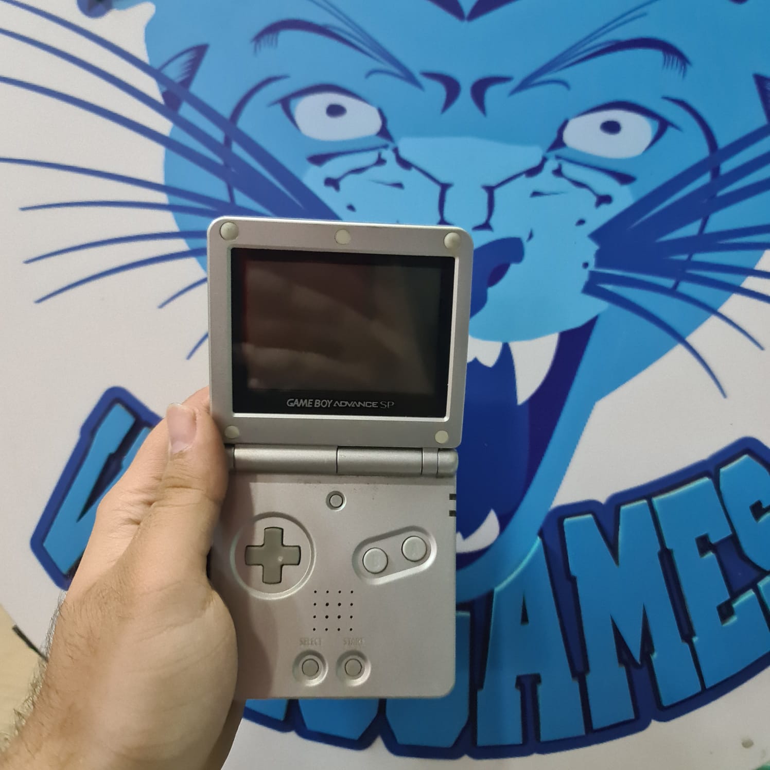 Game boy Sp 001 - Silver – bluepanthervideogames