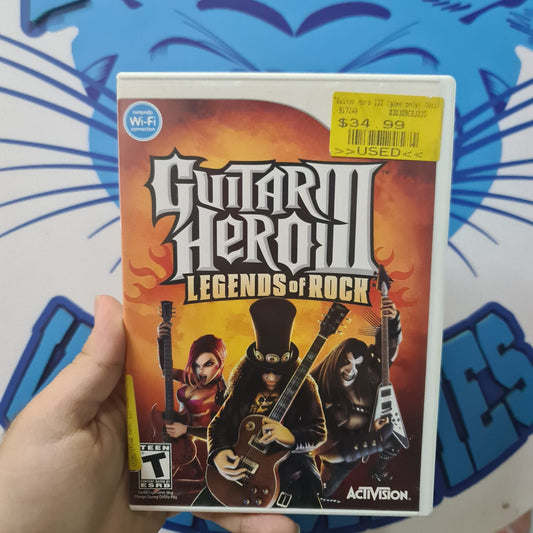 Guitar hero 3 - Nintendo wii